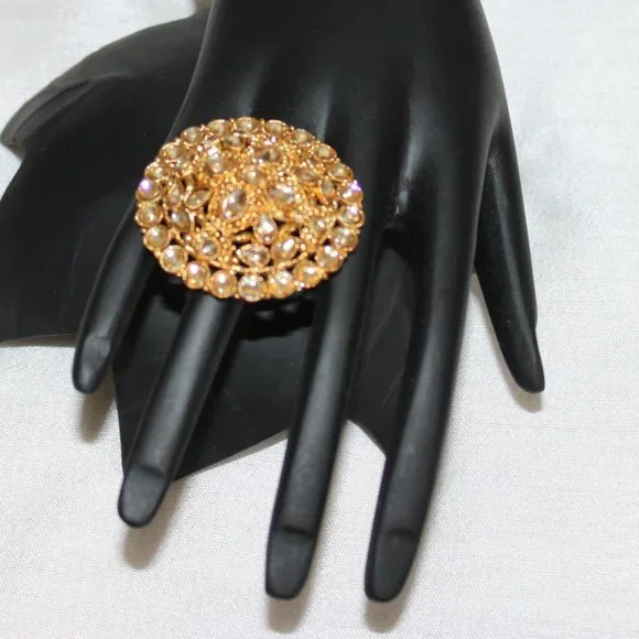 Beautiful Stylish  Kundan Ring - Picture 2 of 2